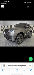 Auto elettrica per bambini Range Rover Vogue 24V grigio metallizzato