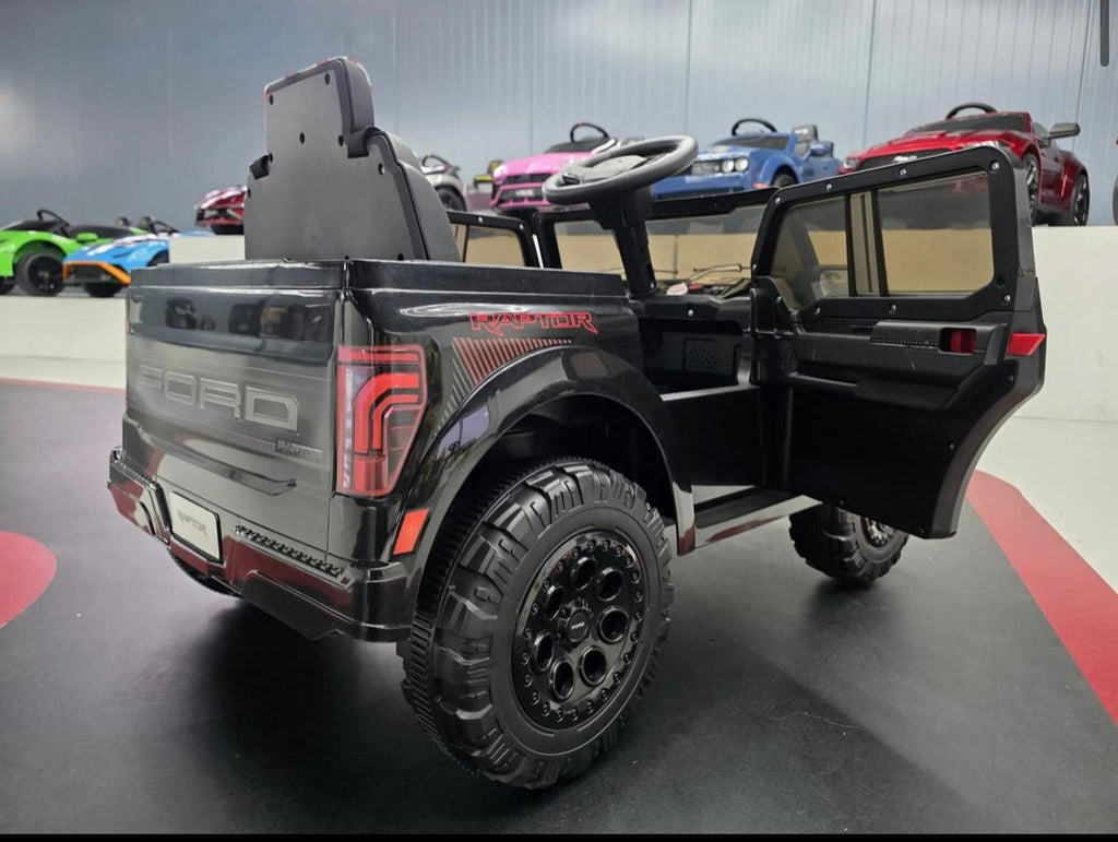 Auto elettrica per bambini Ford Raptor 1 posto 12V nera