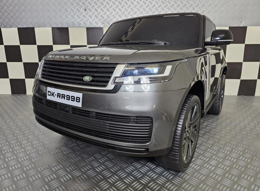 Auto elettrica per bambini Range Rover Vogue 24V grigio metallizzato