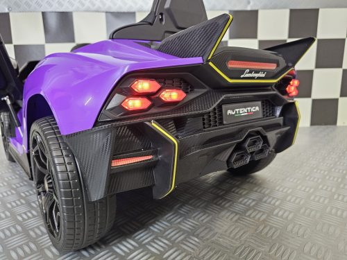 Auto elettrica per bambini Lamborghini Autentica 12V viola