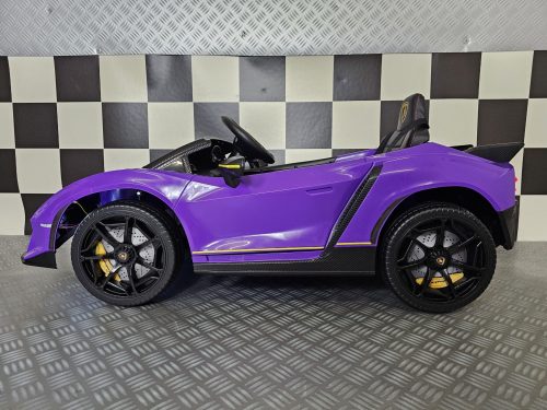 Auto elettrica per bambini Lamborghini Autentica 12V viola