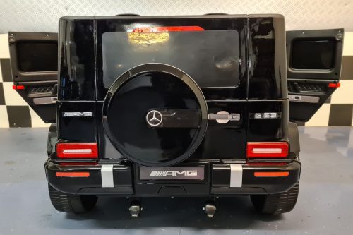 Auto elettrica per bambini Mercedes G63 24V nero metallizzato 2 posti