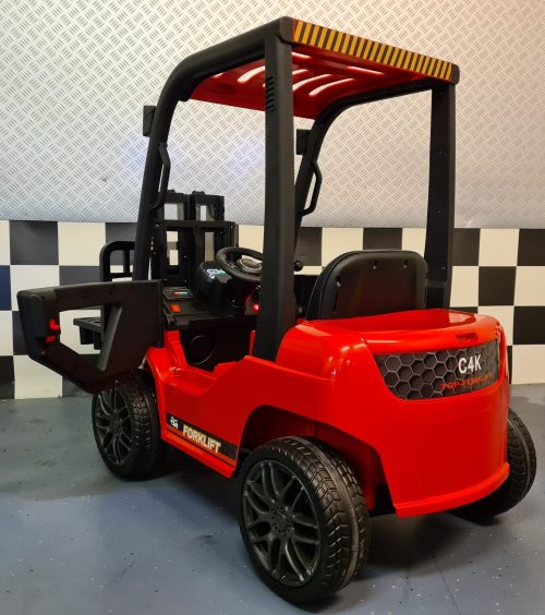 Muletto elettrico per bambini 12V rosso con telecomando - immagine 5