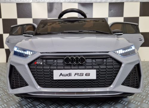 Audi RS6 Elettrica per Bambini 12V Grigia - immagine 3