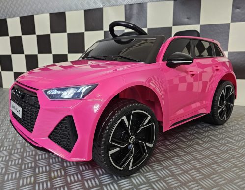 Audi RS6 Elettrica per Bambini 12V Rosa - immagine 2