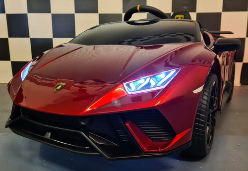 Auto elettrica per bambini Lamborghini Huracan 12V rosso metallizzato