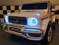 Auto elettrica per bambini Mercedes G63 24V bianca 2 posti
