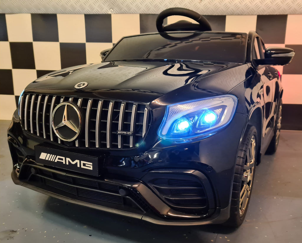 Auto elettrica per bambini Mercedes GLC 63 AMG 12V nera 1 posto