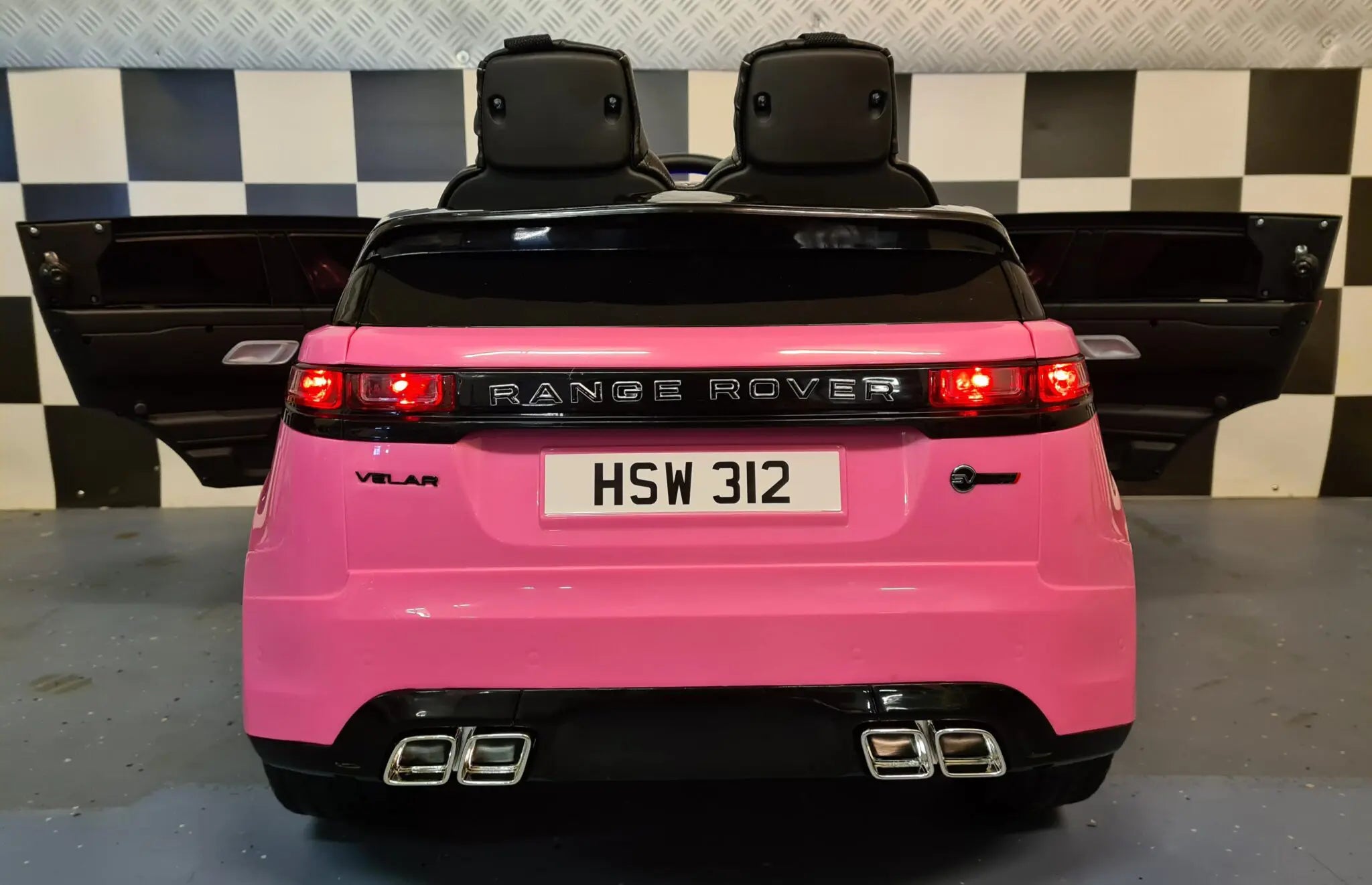 Auto elettrica per bambini Range Rover Velar 12V rosa