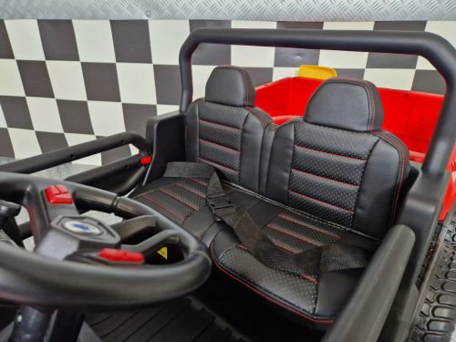 Jeep elettrica per bambini Transporter 24V rossa - immagine 11