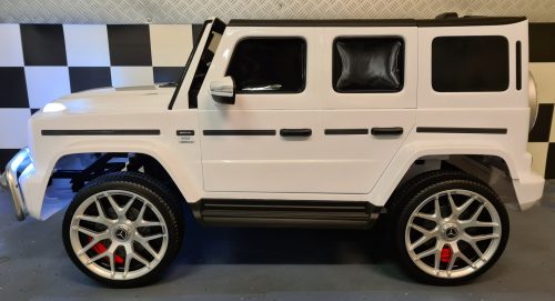 Auto elettrica per bambini Mercedes G63 24V bianca 2 posti