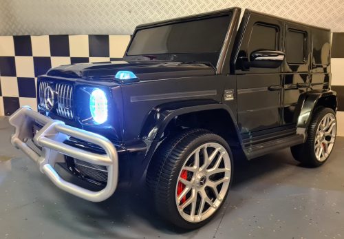 Auto elettrica per bambini Mercedes G63 24V nero metallizzato 2 posti