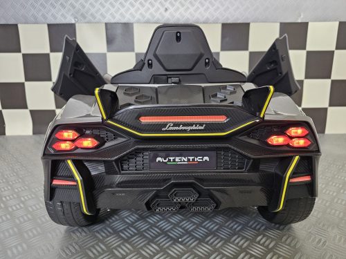 Auto elettrica per bambini Lamborghini Autentica 12V grigio metallizzato