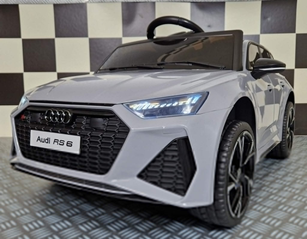 Audi RS6 Elettrica per Bambini 12V Grigia - immagine 1