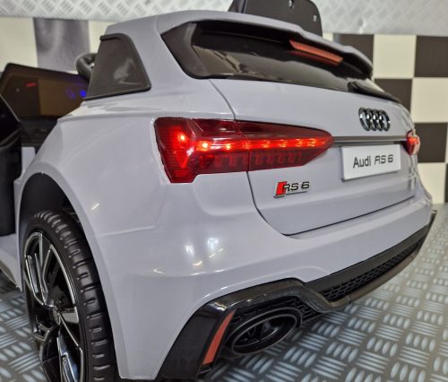 Audi RS6 Elettrica per Bambini 12V Grigia - immagine 8
