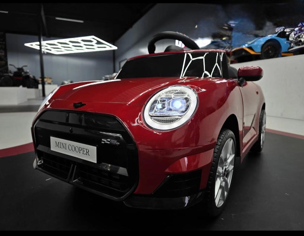 Mini Cooper S Elettrica per Bambini 12V Rosso Metallizzato