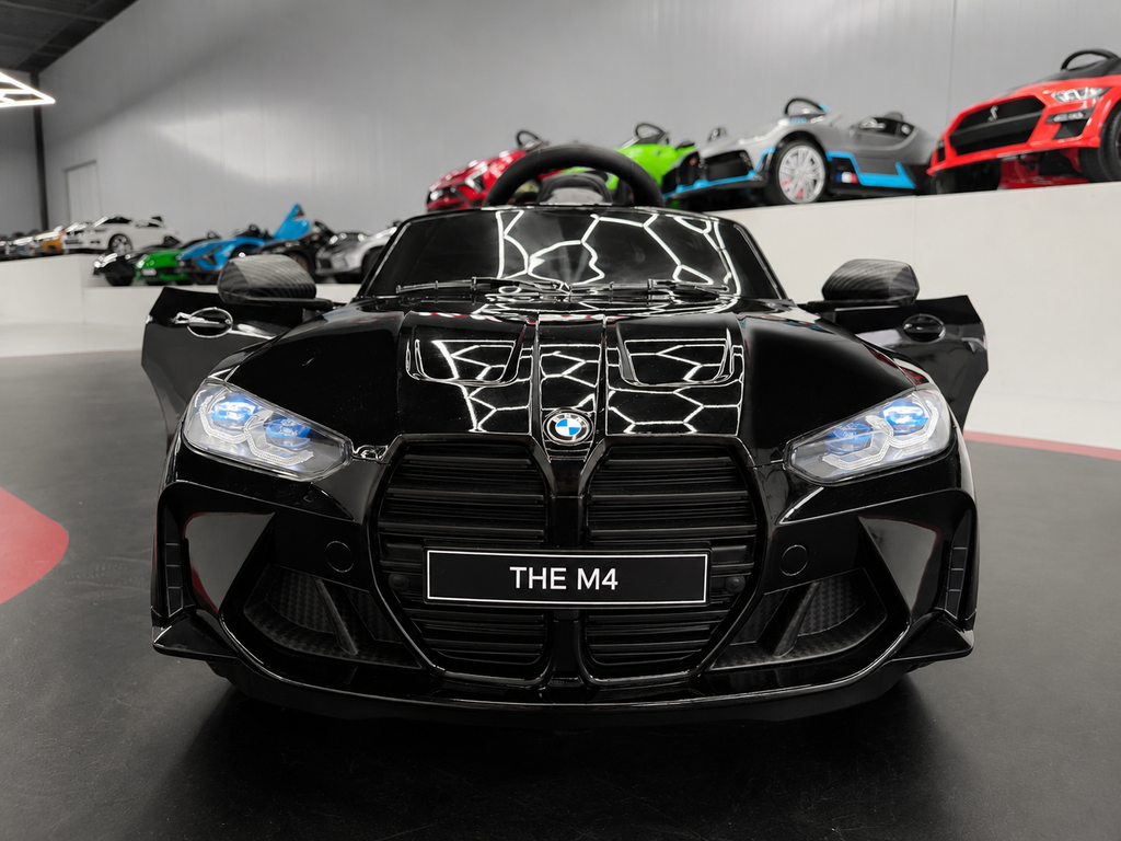 BMW M4 Elettrica per Bambini 12V Nero Metallizzato
