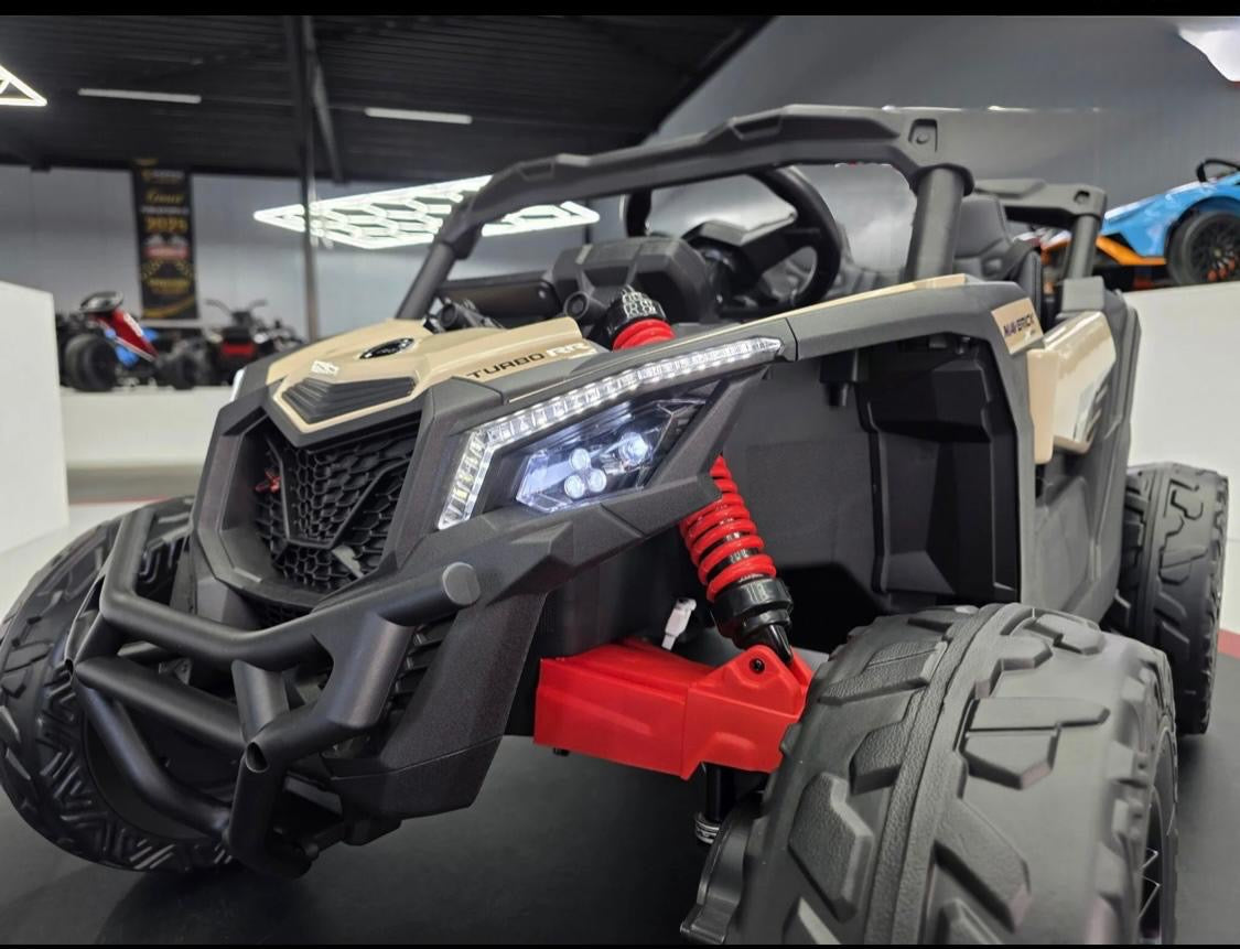 Buggy elettrico per bambini Can-Am Maverick 12V khaki