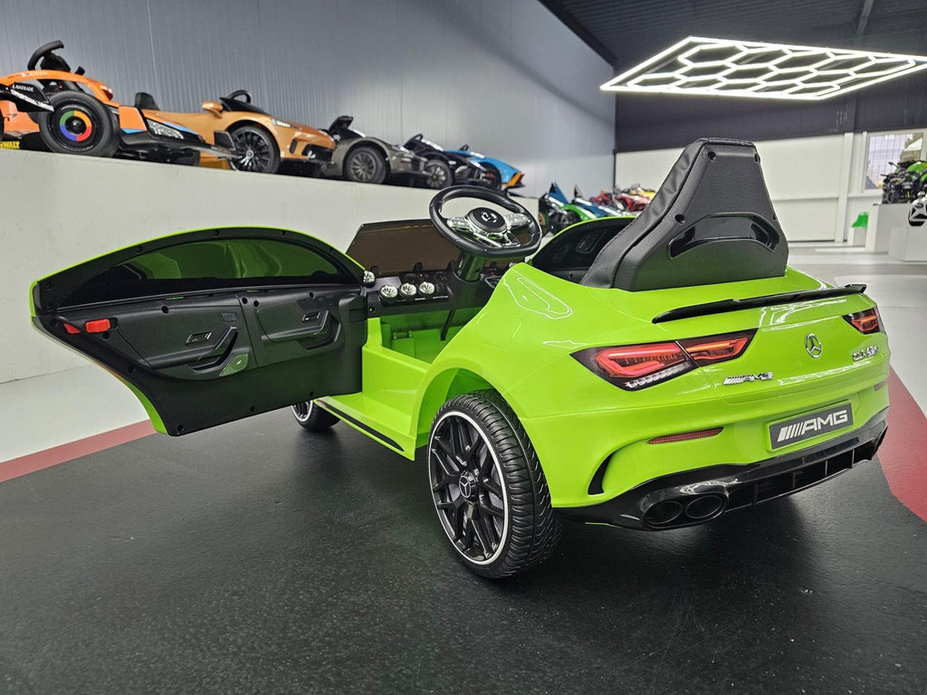 Mercedes CLA 45 Elettrica per Bambini 12V Verde