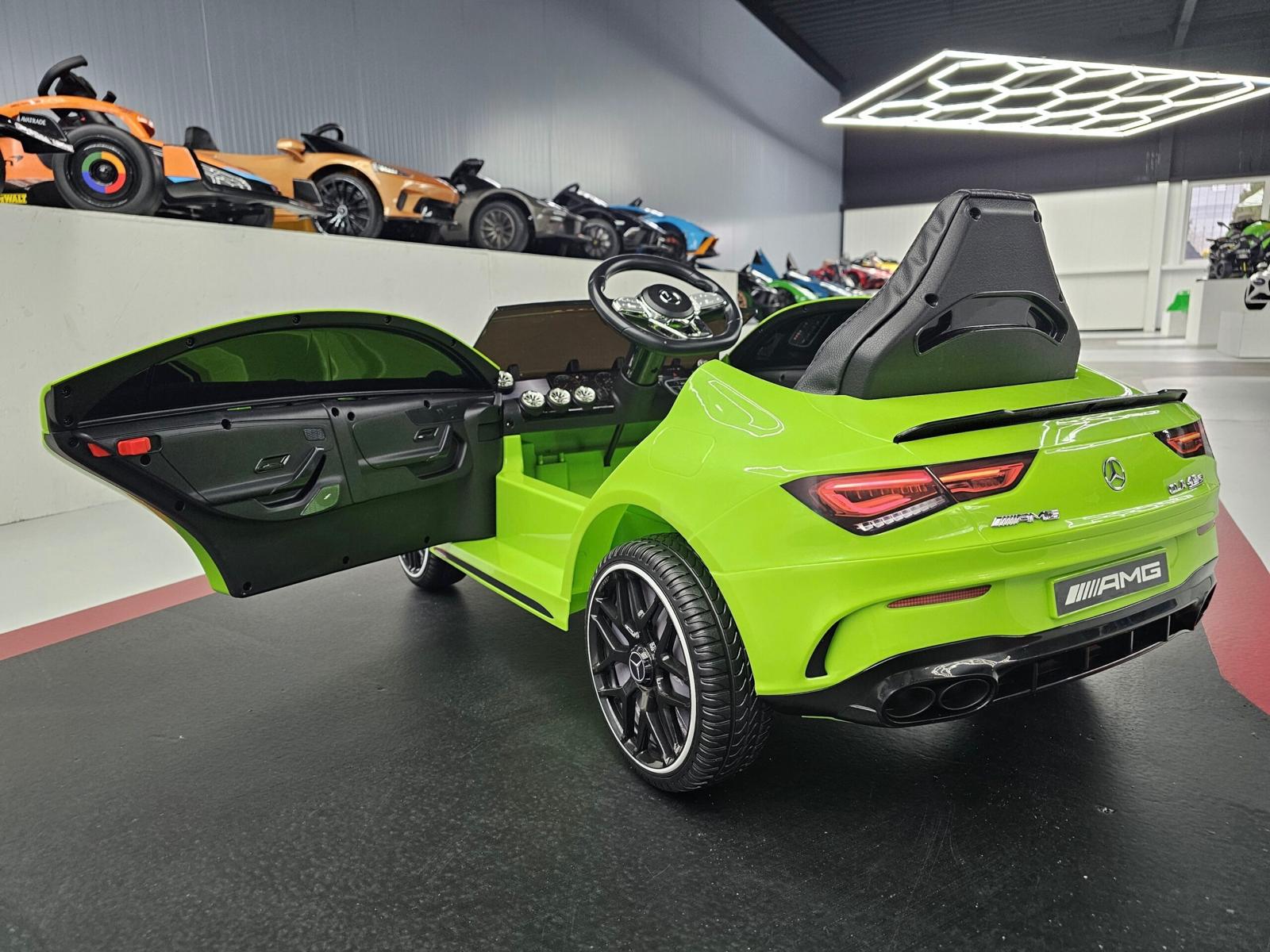 Mercedes CLA 45 Elettrica per Bambini 12V Verde
