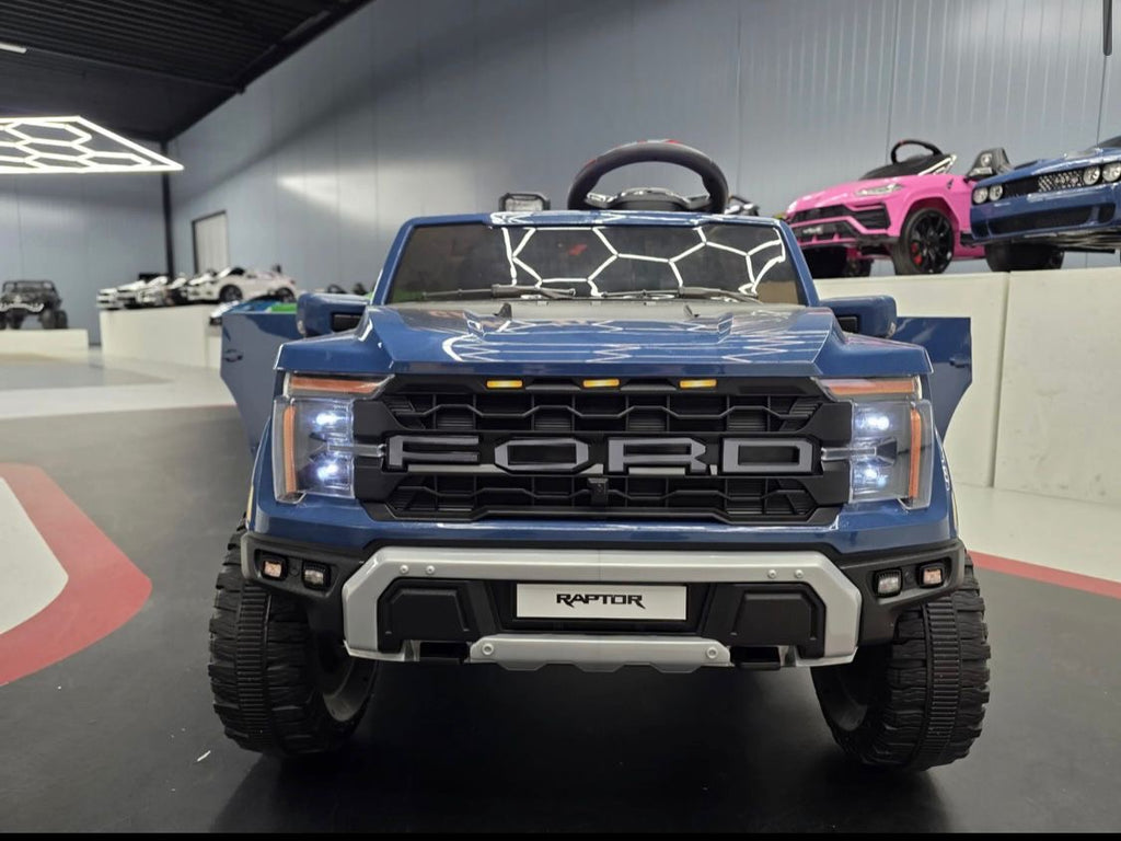 Auto elettrica per bambini Ford Raptor 2 posti 24V blu