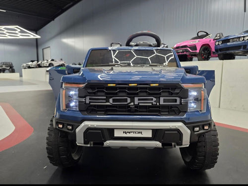 Auto elettrica per bambini Ford Raptor 2 posti 24V blu