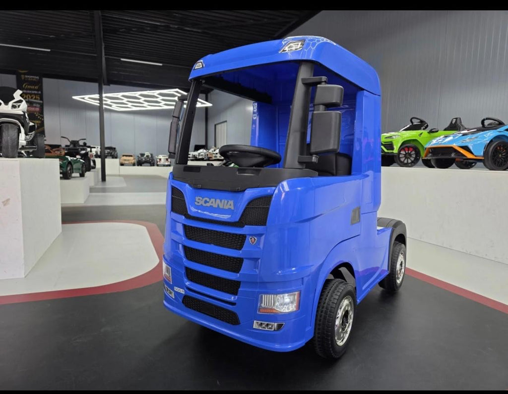 Camion elettrico per bambini Scania 12V blu
