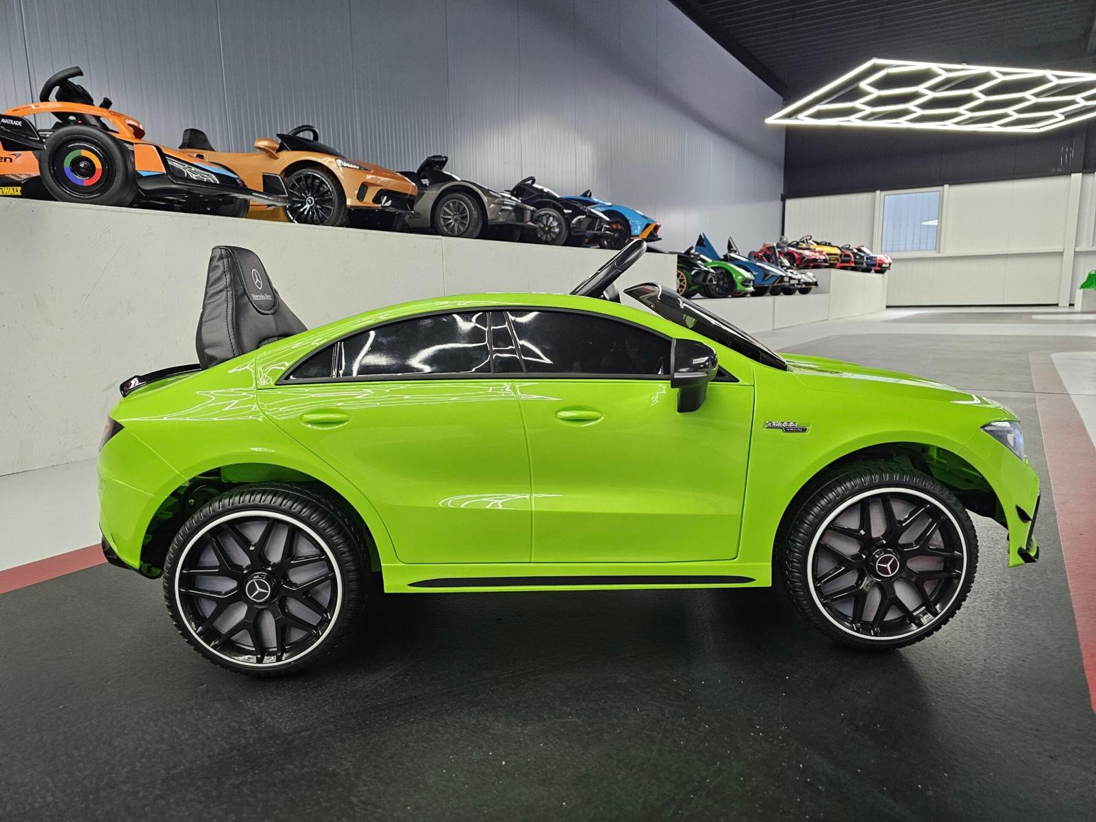 Mercedes CLA 45 Elettrica per Bambini 12V Verde