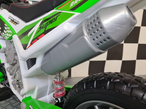 Moto cross elettrica per bambini 12V verde - immagine 9