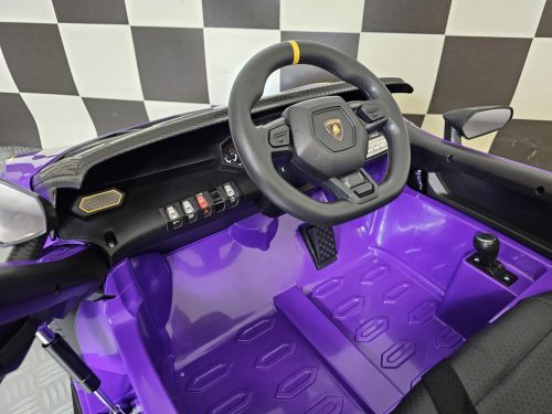 Auto elettrica per bambini Lamborghini Autentica 12V viola