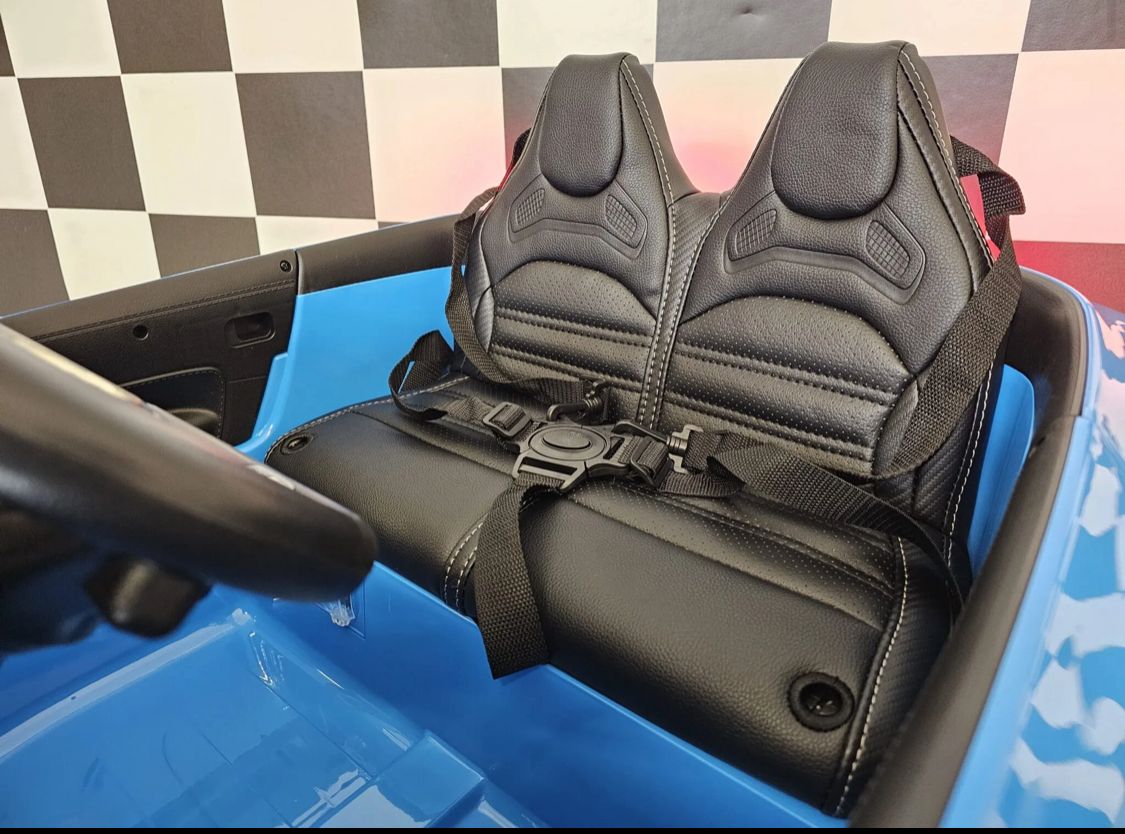 Mercedes SL63 Elettrica per Bambini 12V Blu Metallizzato