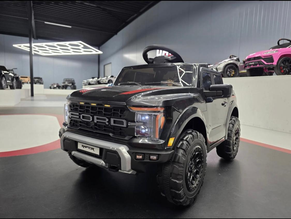 Auto elettrica per bambini Ford Raptor 1 posto 12V nera