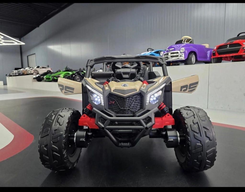 Buggy elettrico per bambini Can-Am Maverick 12V khaki