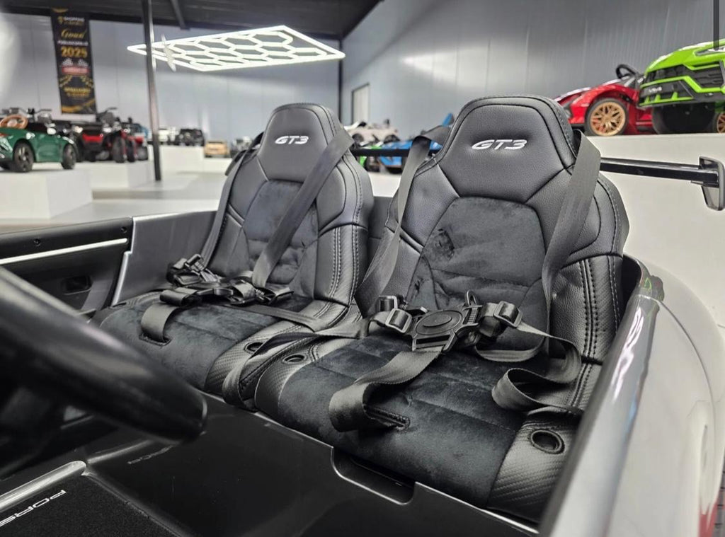 Auto elettrica per bambini Porsche 911 GT3 24V grigia metallizzata