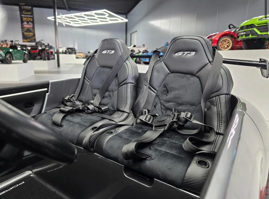 Auto elettrica per bambini Porsche 911 GT3 24V grigia metallizzata
