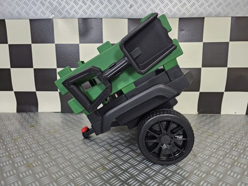 Trattore elettrico per bambini Farmer 12V verde con telecomando - immagine 9