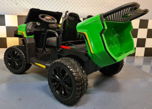 Farmer Truck 4x4 elettrico per bambini 24V verde con telecomando - immagine 5