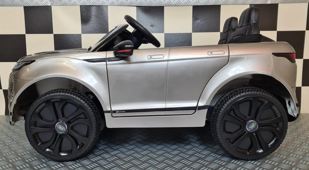 Auto elettrica per bambini Range Rover Evoque 4x4 grigio metallizzato