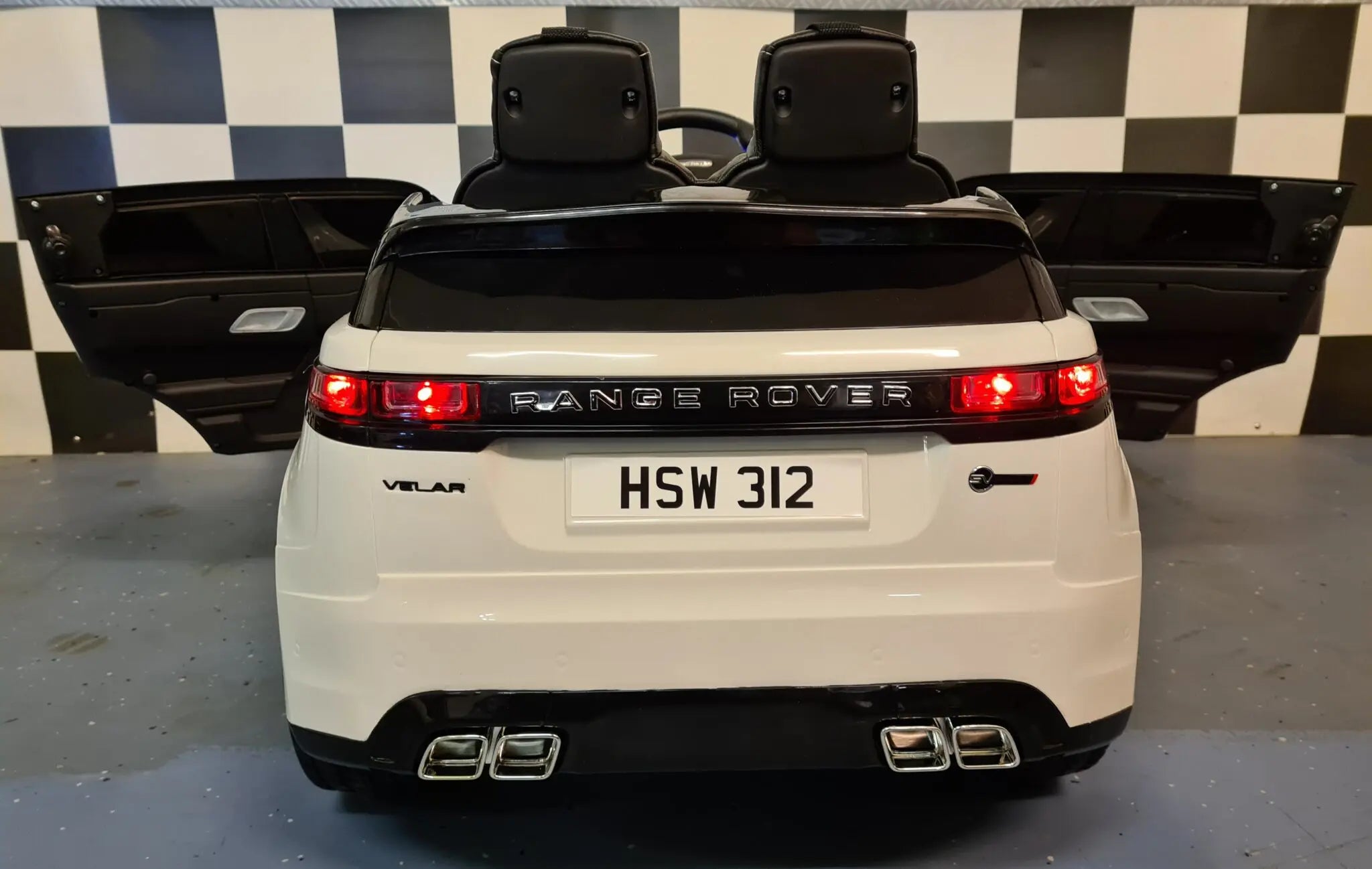 Auto elettrica per bambini Range Rover Velar 12V bianca
