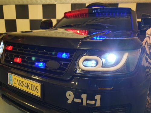 Auto polizia elettrica per bambini 12V con telecomando - immagine 6