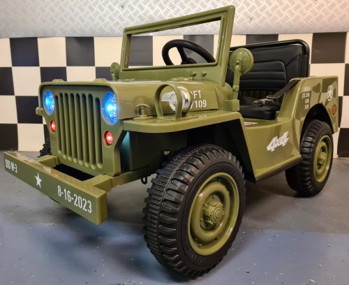Jeep Willy elettrica per bambini 12V con telecomando - immagine 2
