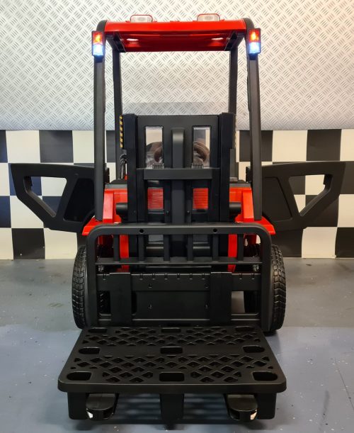 Muletto elettrico per bambini 12V rosso con telecomando - immagine 3
