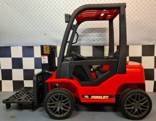 Muletto elettrico per bambini 12V rosso con telecomando - immagine 4
