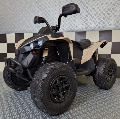 Quad elettrico bambini Can-Am Maverick 24V khaki - immagine 2