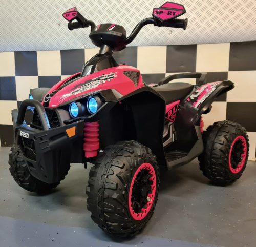 Quad elettrico per bambini Phyton 12V rosa - immagine 2