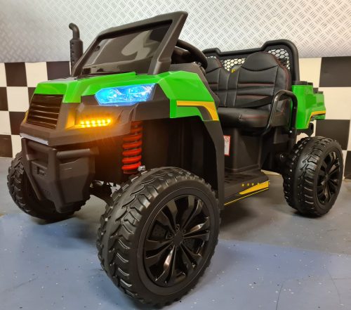 Farmer Truck 4x4 elettrico per bambini 24V verde con telecomando - immagine 3