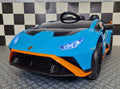 Lamborghini Huracán STO Drift elettrica per bambini 12V blu - immagine 1