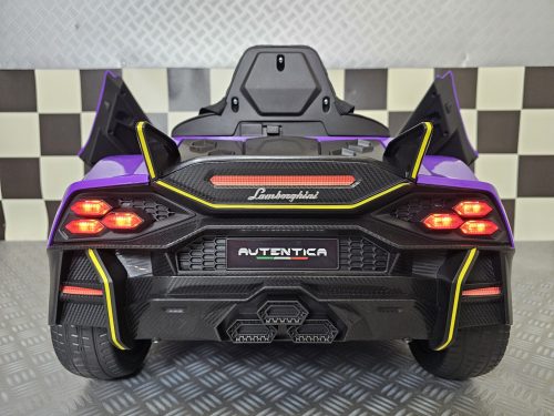 Auto elettrica per bambini Lamborghini Autentica 12V viola