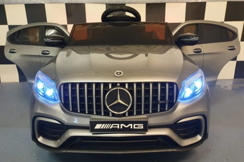 Auto elettrica per bambini Mercedes GLC 63 AMG 12V grigio metallizzato