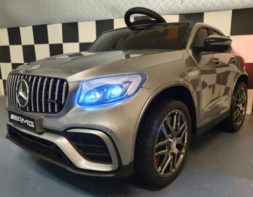 Auto elettrica per bambini Mercedes GLC 63 AMG 12V grigio metallizzato